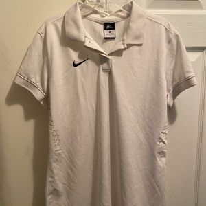 Nike Dri-fit Women’s Short Sleeve Tennis/Golf White Polo Shirt